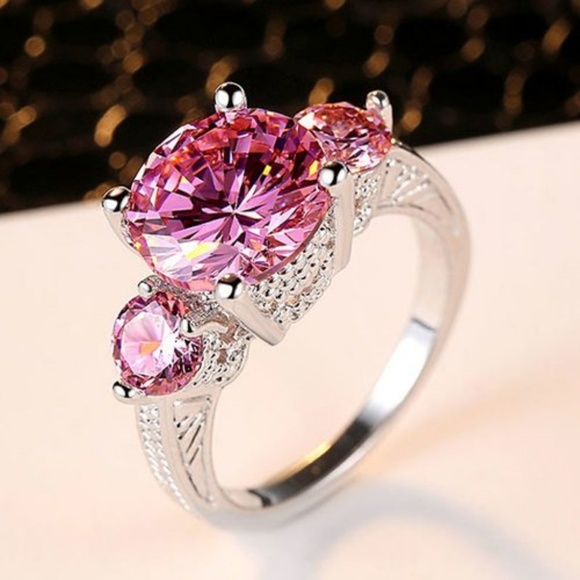 Pink CZ Ring - Picture 3 of 3
